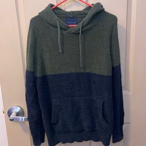 Large Green and Blue American Eagle Hoodie